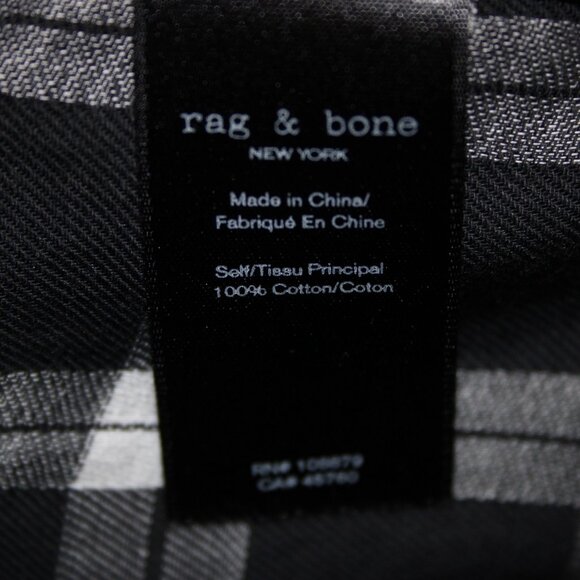 Rag Bone Dress Sz M Black White Sheer Check Sleeveless 100% Cotton Dress - Picture 15 of 16